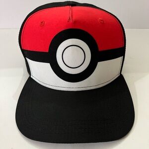 Youth Nintendo Pokémon Hat Cap Pokeball SnapBack Red one size fits most